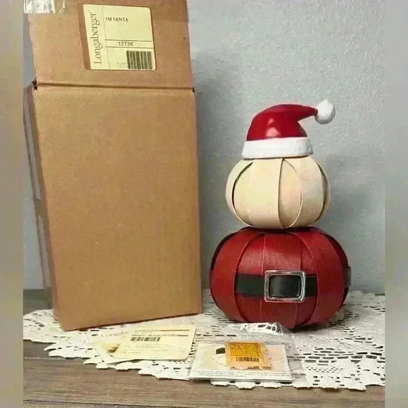 Longaberger Other - Longaberger 2013 Collectible Christmas Santa Belly Small Santa Basket-NEW